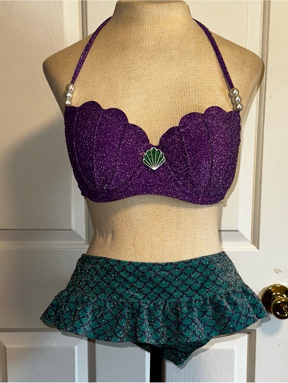Hot Topic Disney Little Mermaid Swimsuit Bikini S/M NWOT